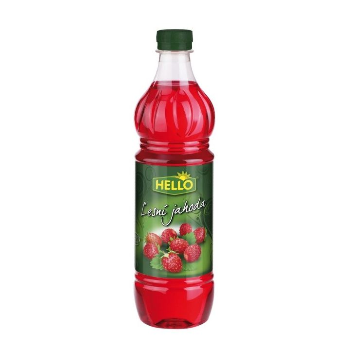 Ovocný koncentrát Hello lesní jahoda 0,7l - PET