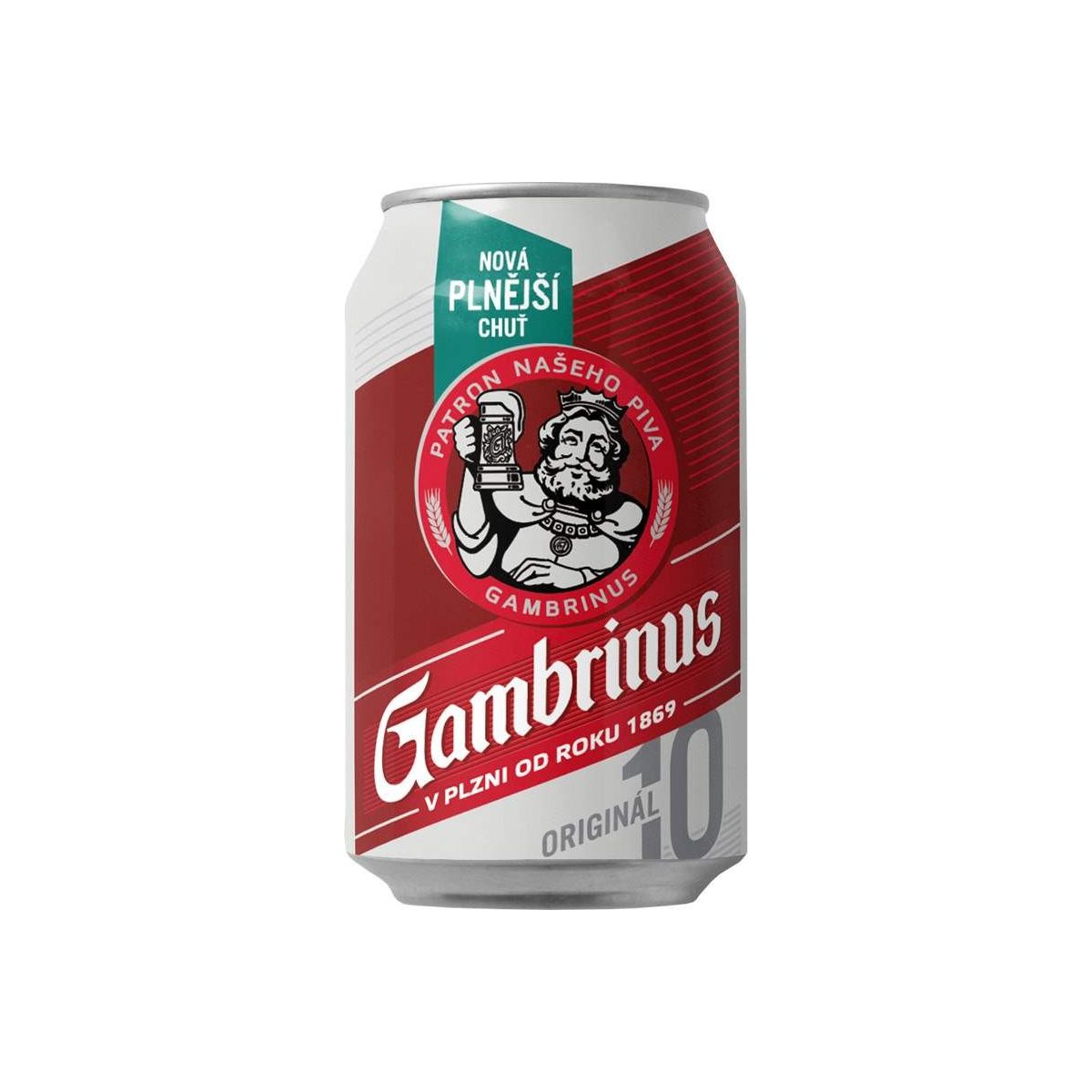 Gambrinus Originál 10 výčepní světlé 0,33l - plech