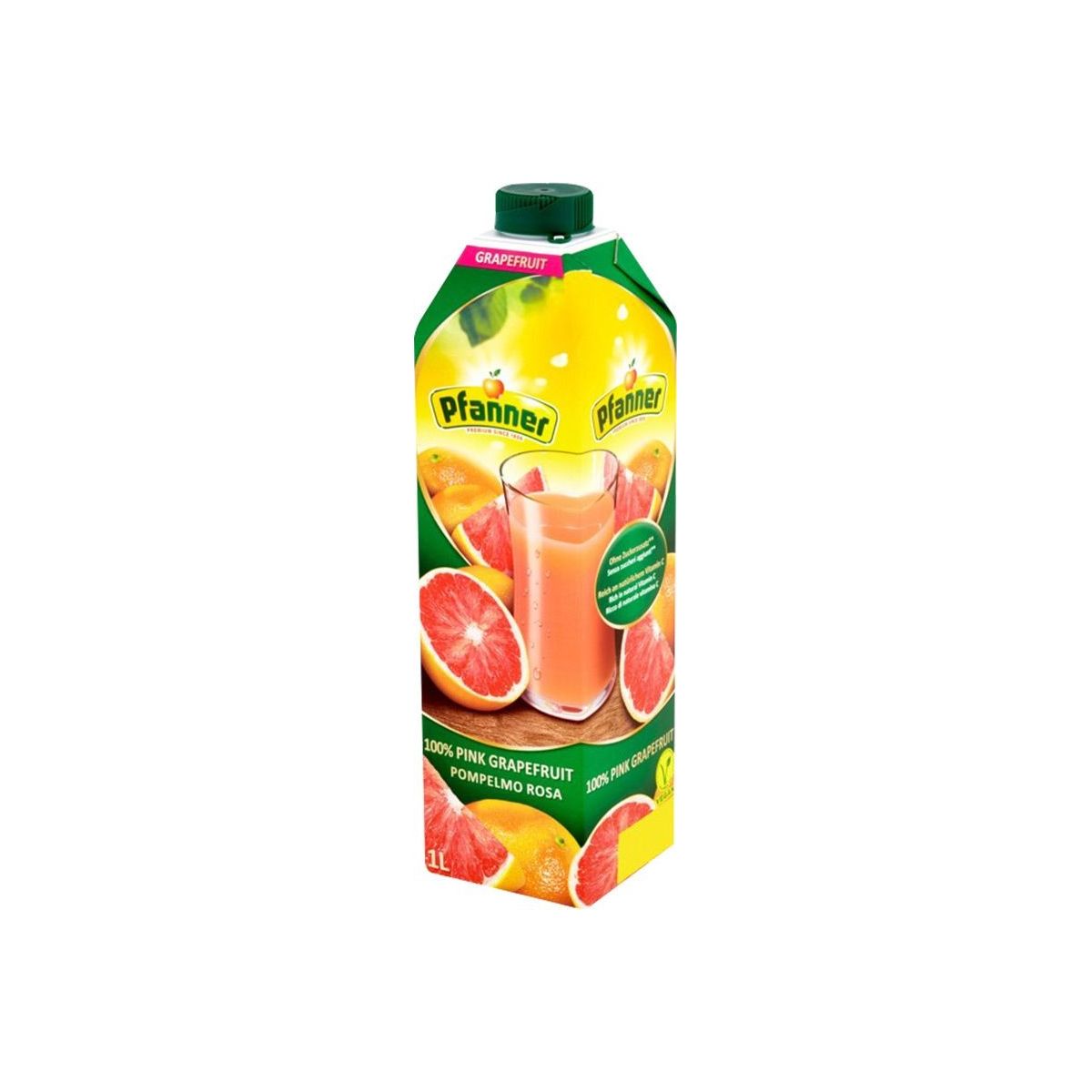 Pfanner Růžový grapefruit 100% 1l