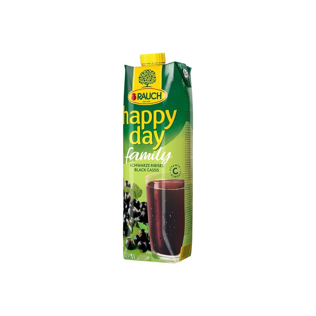 Rauch Happy day Family černý rybíz 1l