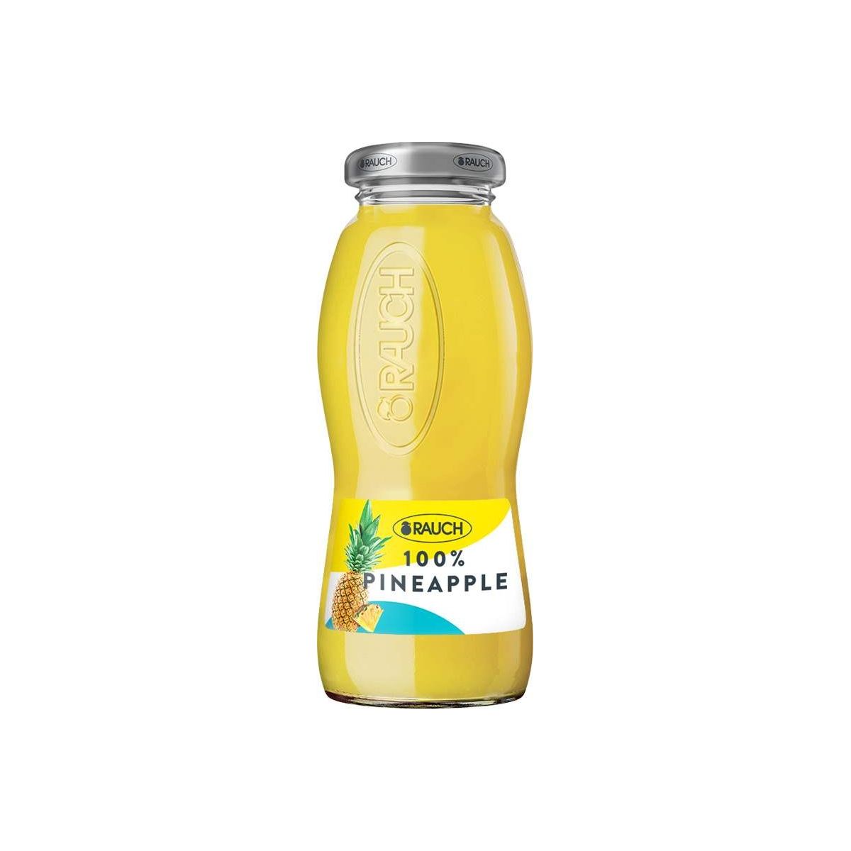Rauch 0,2l ananas 100% - sklo