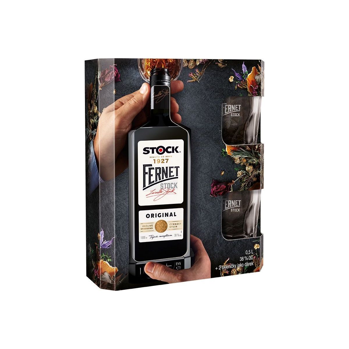 Fernet Stock Original 0,5l - kazeta 2x sklo