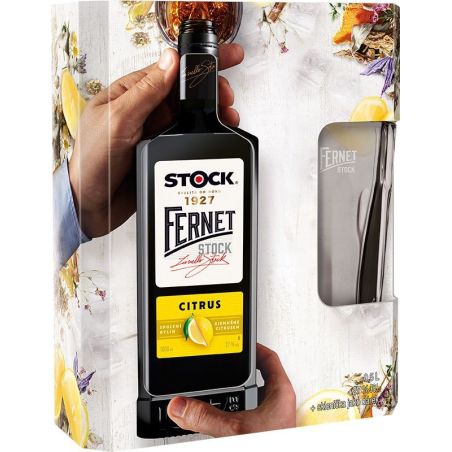 Fernet Stock Citrus 0,5l - kazeta + long sklo
