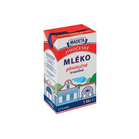 Jihočeské mléko trvanlivé plnotučné 3,5% 1l