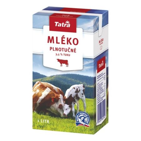 Tatra mléko plnotučné 1l - 3,5%