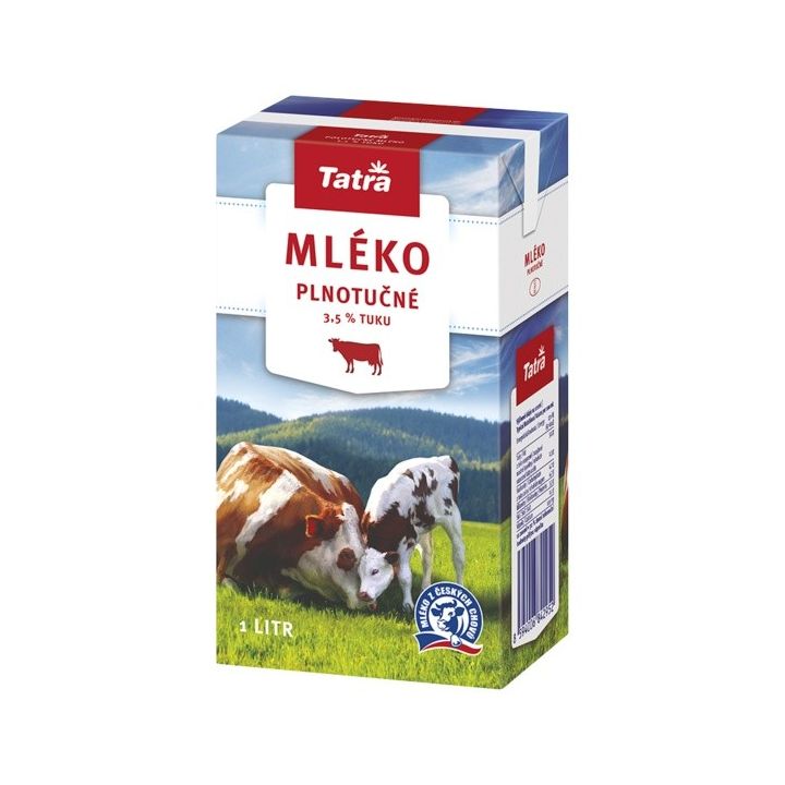 Tatra mléko plnotučné 1l - 3,5%