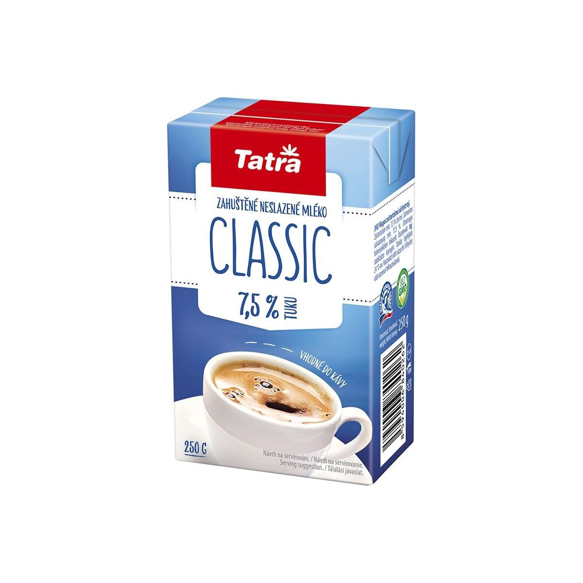 Tatra Classic zahuštěné mléko neslazené 7,5% 250g