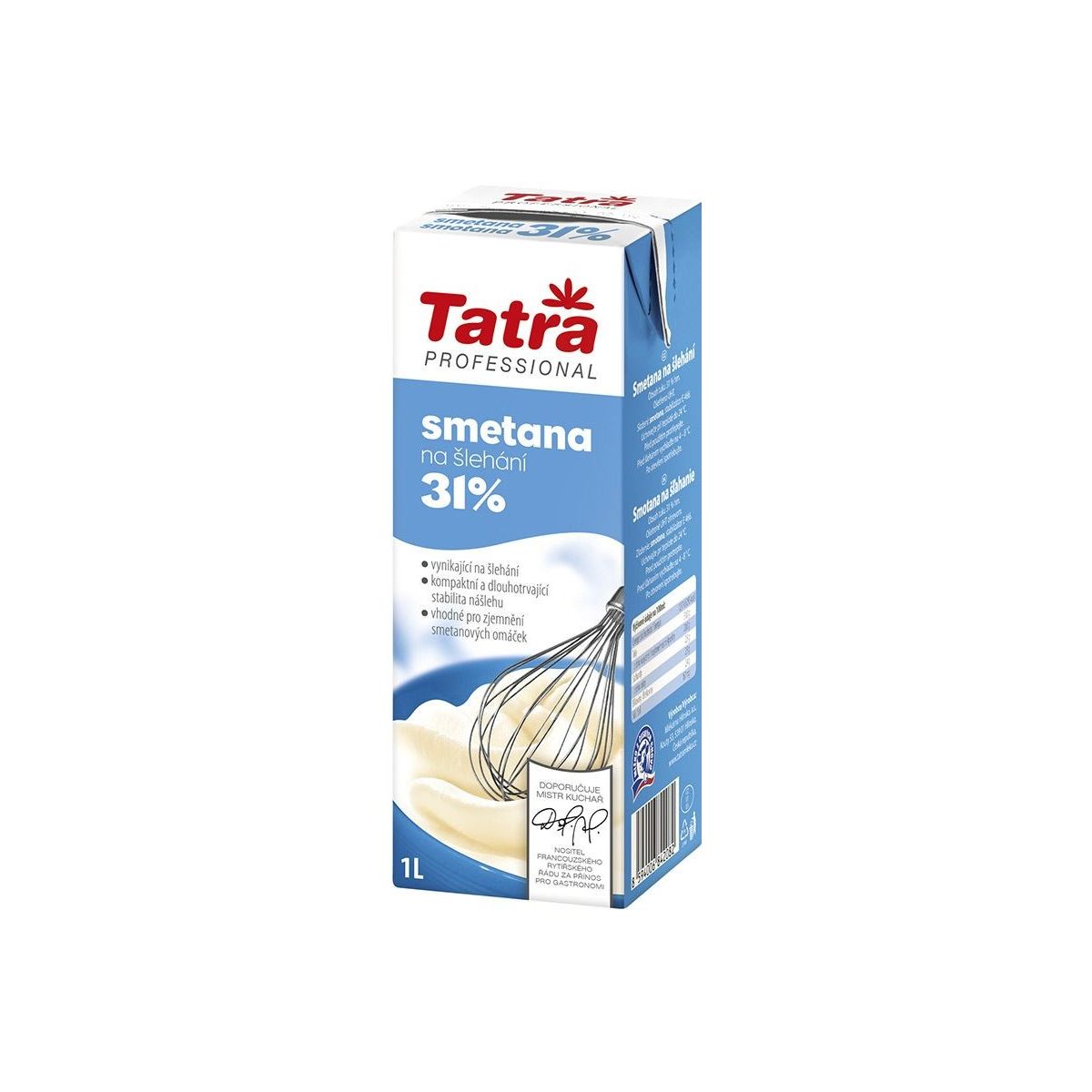Smetana na šlehání 31% Tatra 1l