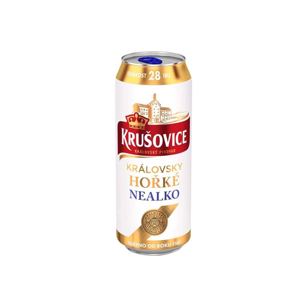 Krušovice hořké nealko 0,5l plech