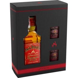 Jack Daniel's Tennessee Fire 0,7l kazeta + 2x panák