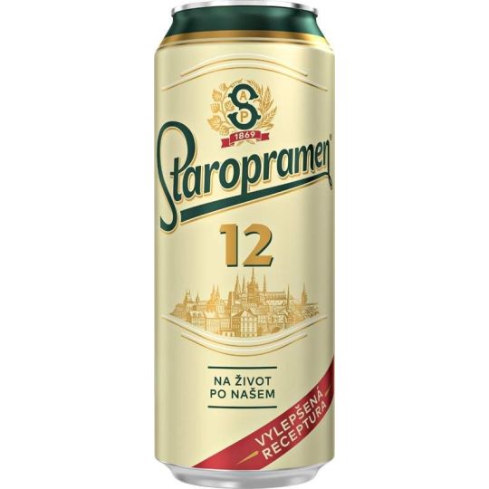 Staropramen ležák 0,5l - plech
