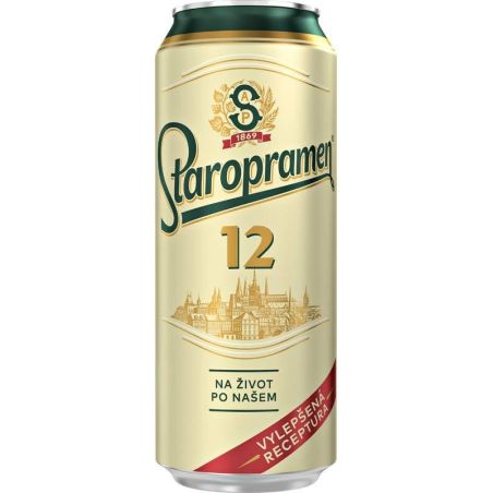 Staropramen ležák 0,5l - plech