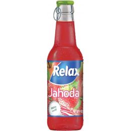 Relax jahoda 0,25l sklo