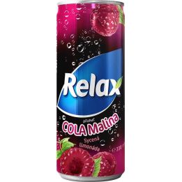 Relax Limonáda cola+malina 0,33l plech
