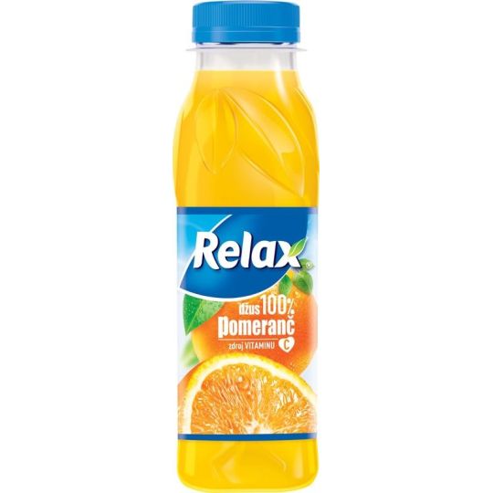 Relax pomeranč 100% 0,3l PET