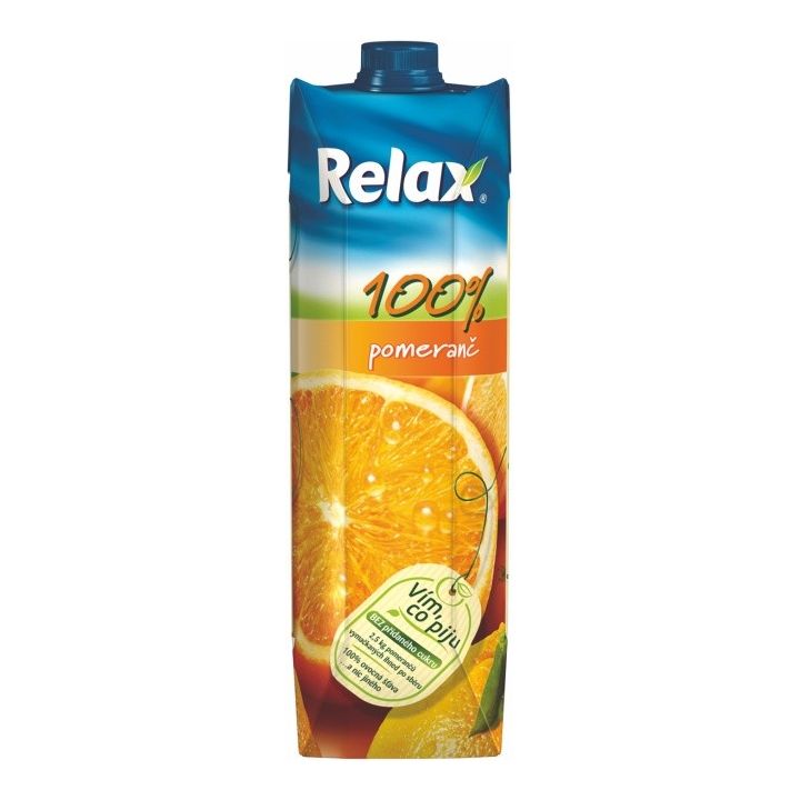 Relax pomeranč 100% 1l