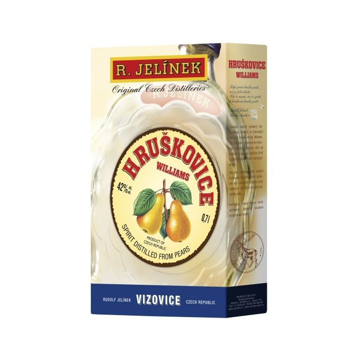 R. Jelínek Hruškovice Williams 42% 0,7l budík s krabičkou
