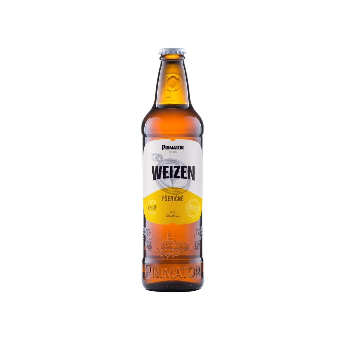 Primátor Weizen - kvasnicové pivo 0,5l - sklo