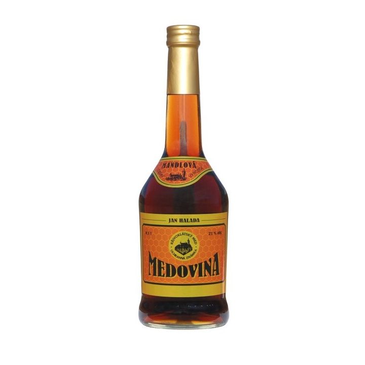 Medovina mandlová 21% 0,5l - Česká včela