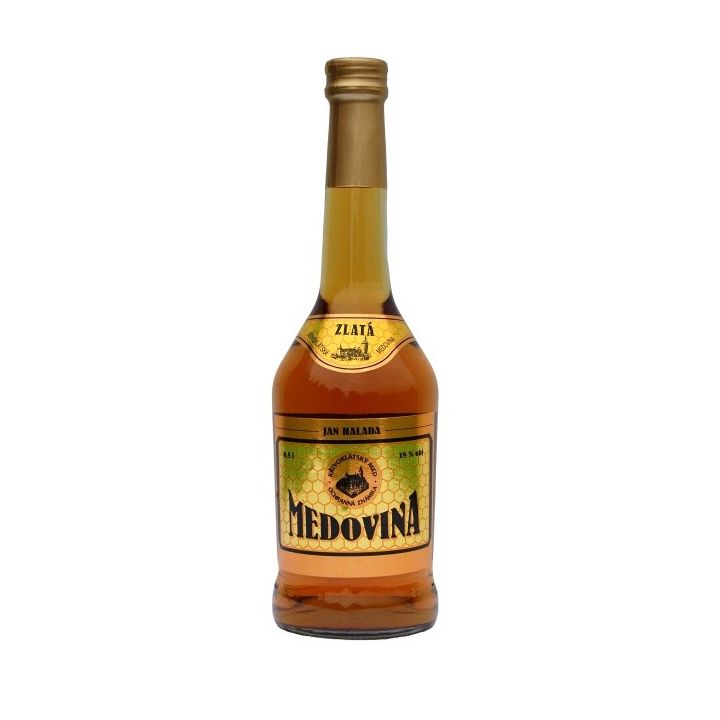 Medovina zlatá 18% 0,5l - Česká včela