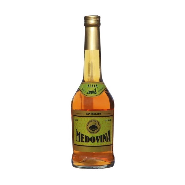 Medovina zlatá 21% 0,5l - Česká včela