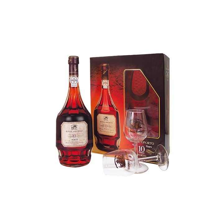 Royal Oporto 10 Years aged Tawny 0,75l + 2 skleničky