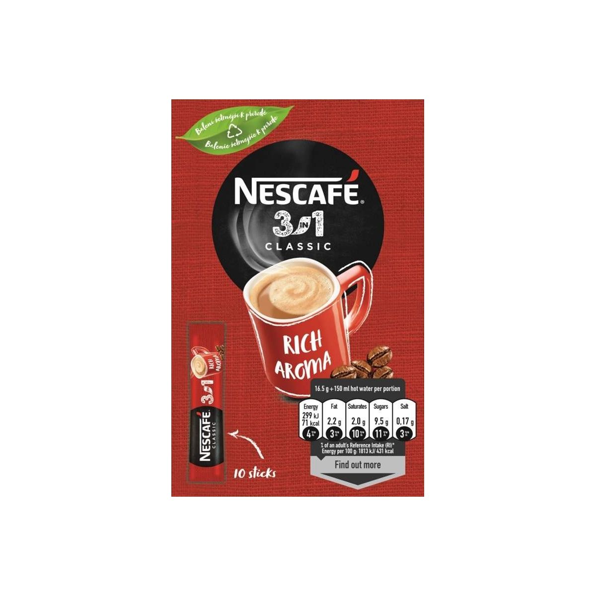 NESCAFÉ 3v1 Classic 10x16,5g