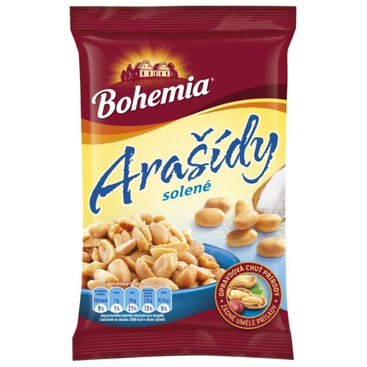 Arašídy Bohemia solené 100g