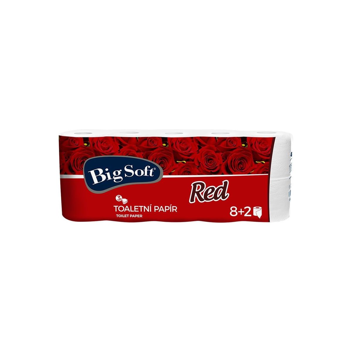 Toaletní papír Big Soft Red 3vr. 8+2ks