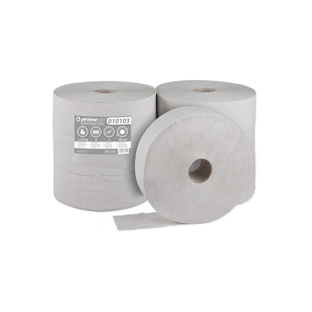 Toaletní papír Jumbo šedý 1vr. 6x280mm