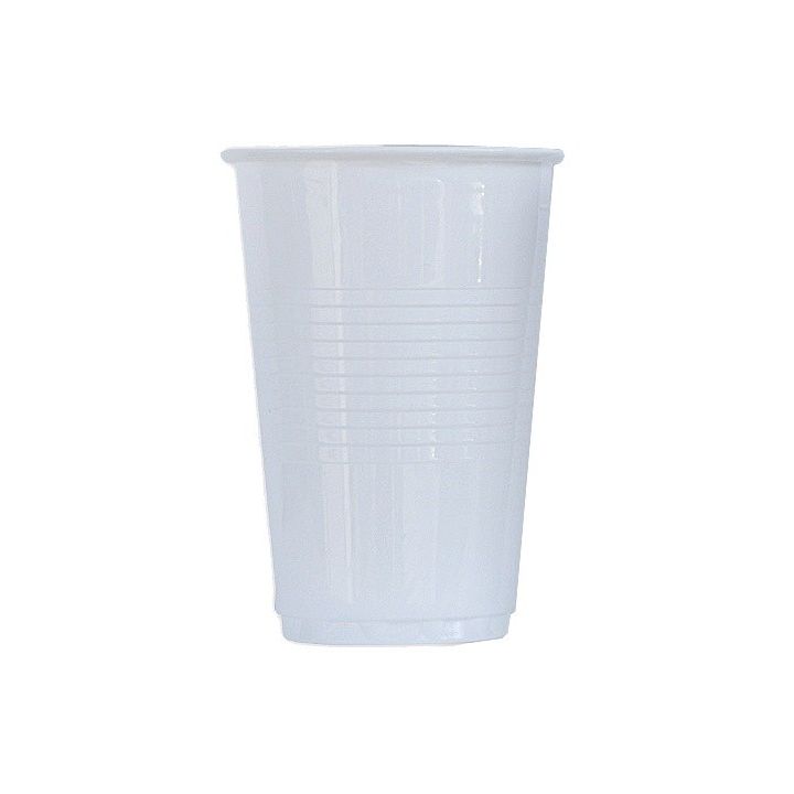 Kelímek plastový bílý 0,3l - 100 ks