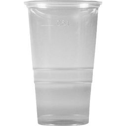 Kelímek plastový transparentní 0,4l - 50 ks