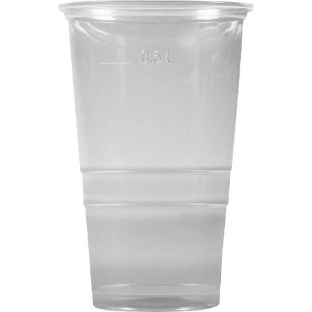 Kelímek plastový transparentní 0,4l - 50 ks
