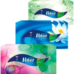 Papírové kapesníčky Velvet box 2vr. 100ks