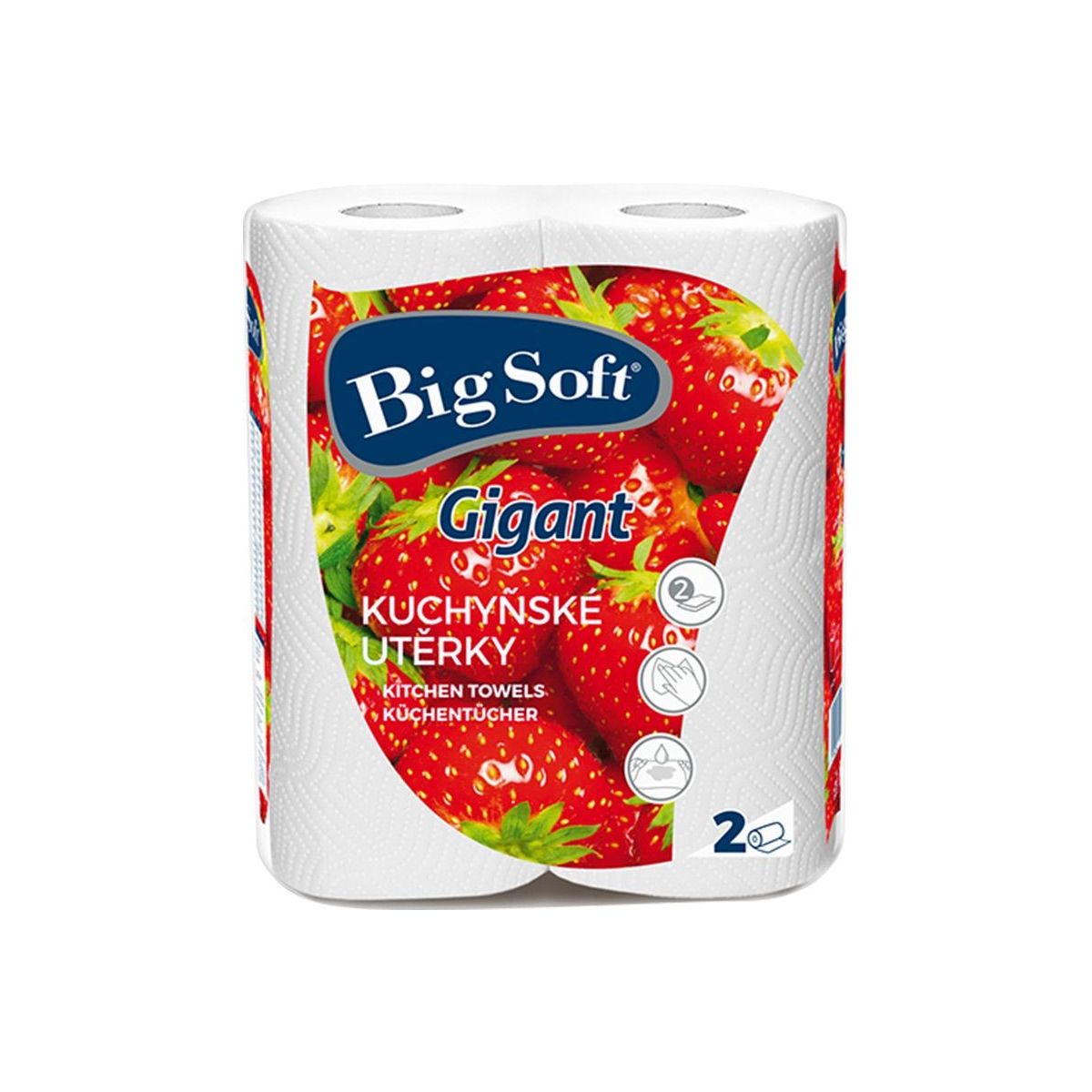 Kuchyňské utěrky Big Soft gigant 2x80