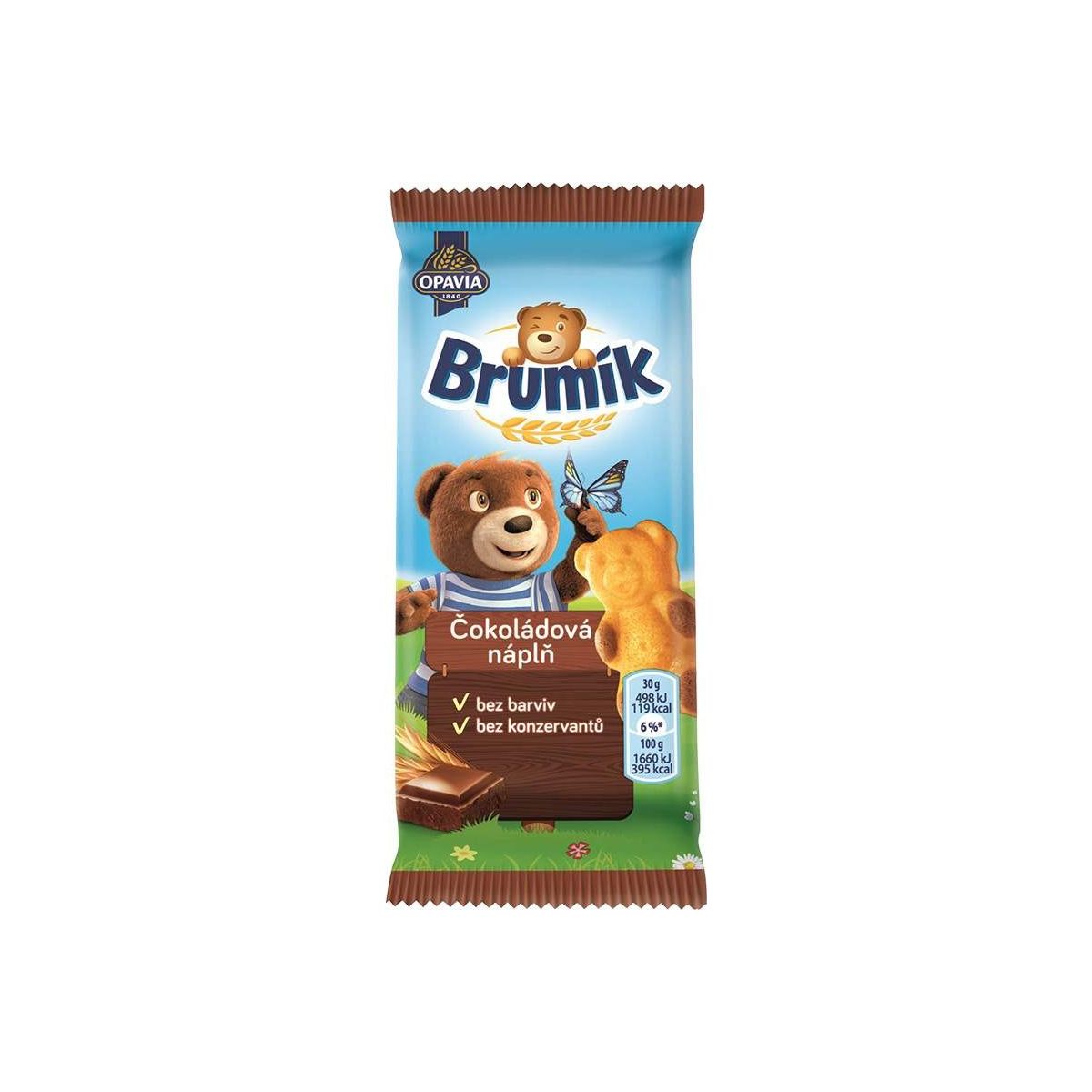 Brumík čokoládová náplň 30g