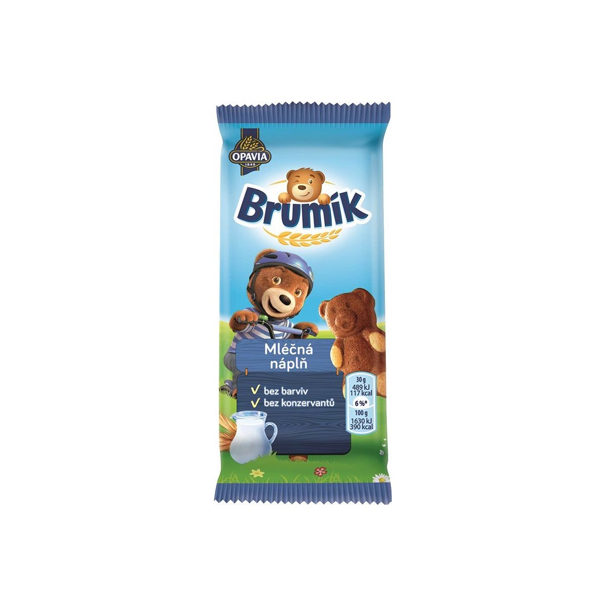 Brumík mléčná náplň 30g