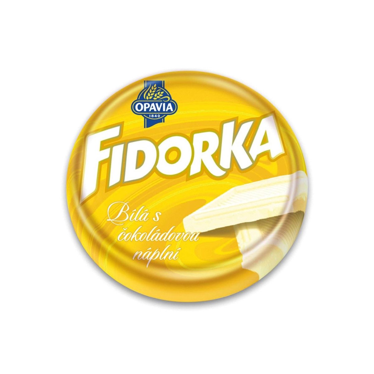 Fidorka bílá s čokoládovou náplní 30g