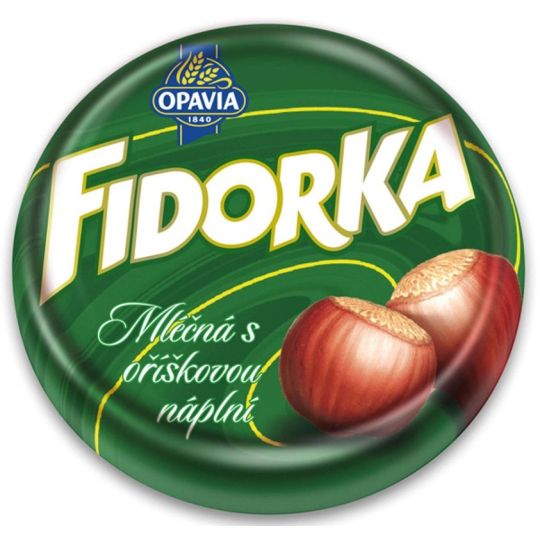Fidorka mléčná s oříškovou náplní 30g