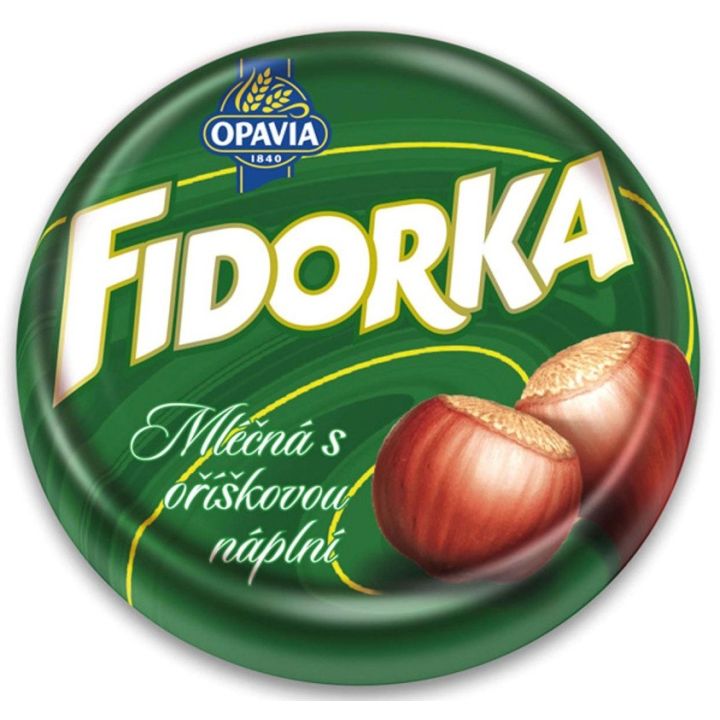 Fidorka mléčná s oříškovou náplní 30g