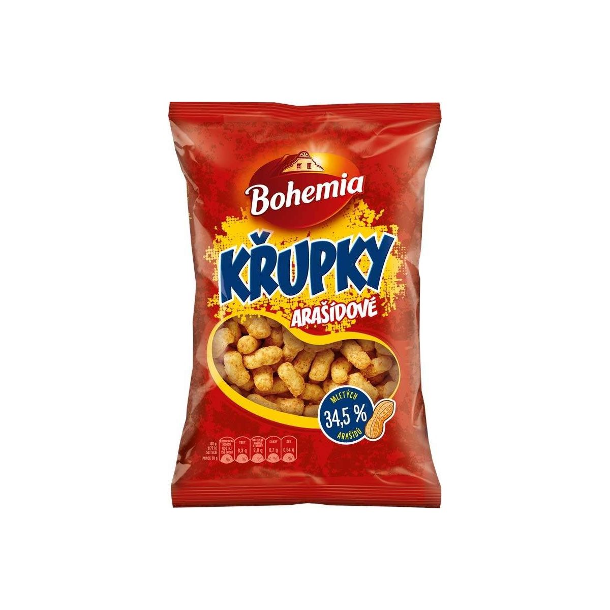 Křupky arašídové 100g Bohemia