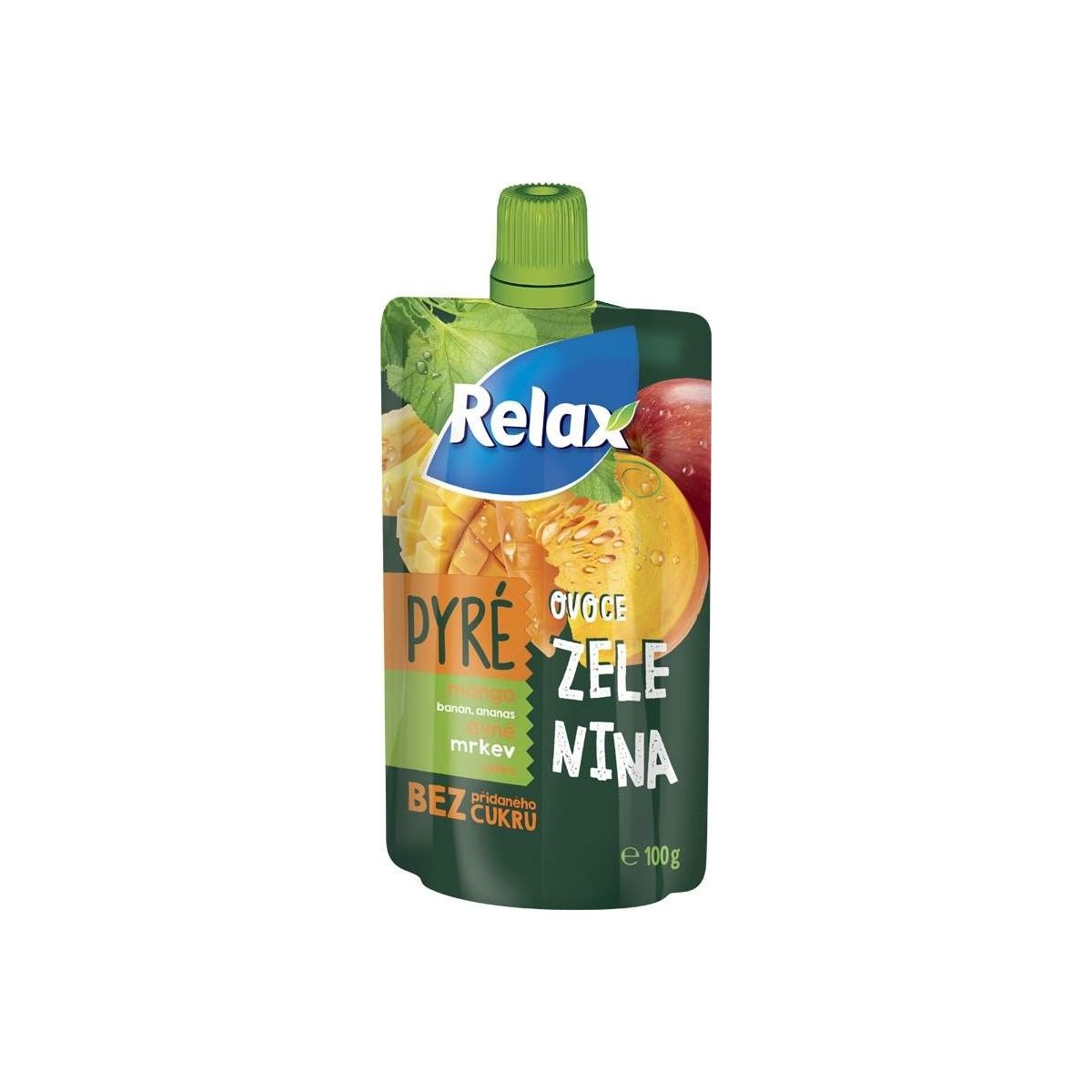 Relax Pyré mango-dýně-banán-ananas-mrkev-jablko 100g