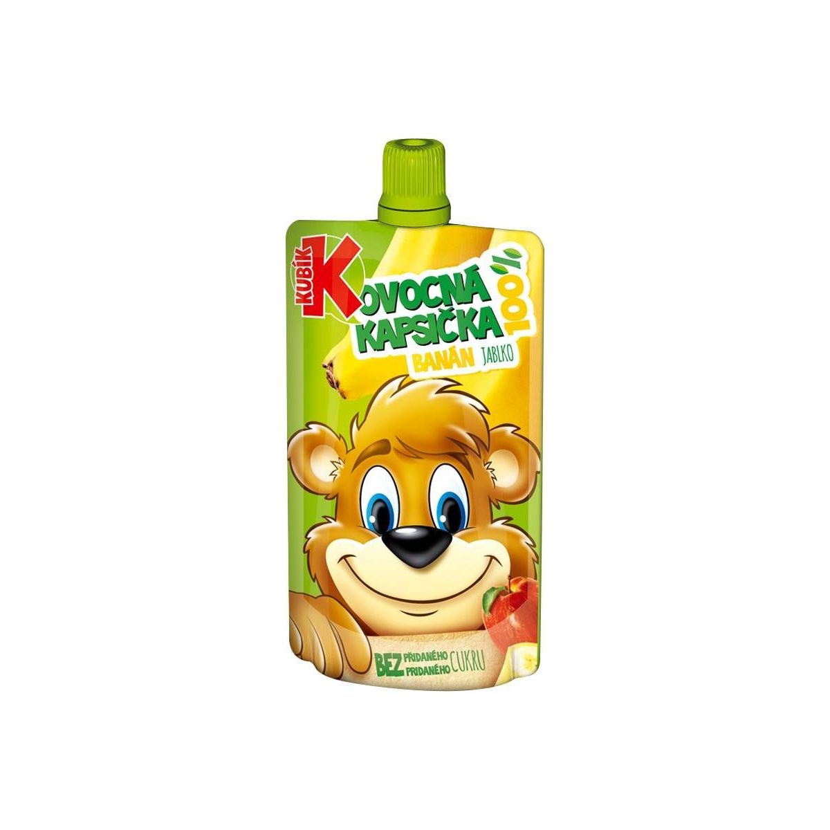 Kubík 100% ovocná kapsička banán-jablko-mrkev 100g
