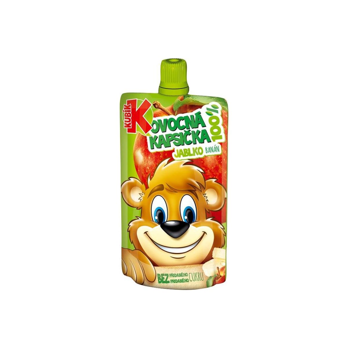 Kubík 100% ovocná kapsička jahoda-jablko-banán 100g