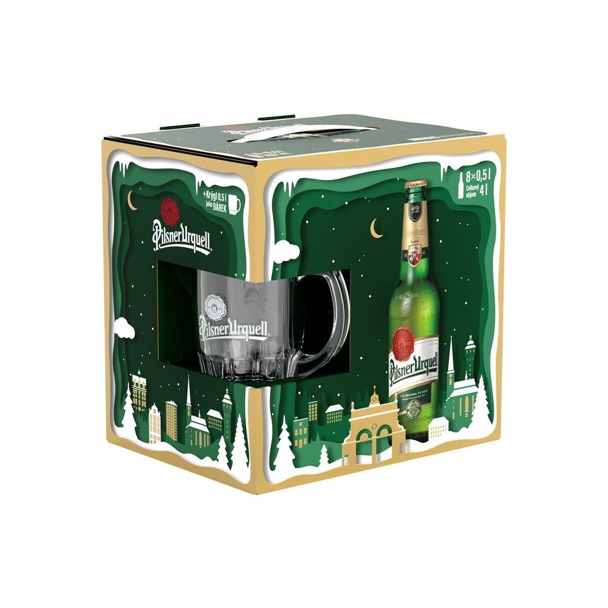 Pilsner Urquell multipak 8x0,5l + krýgl