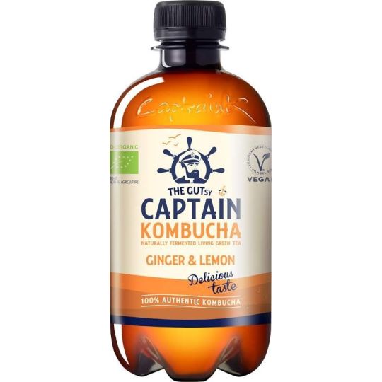 Captain Kombucha Zázvor & citron 0,4l PET`