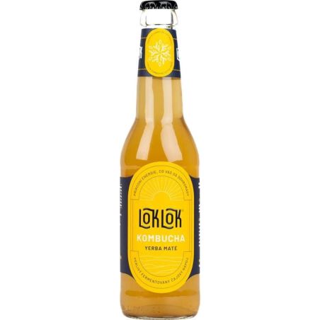 LokLok Kombucha Yerba maté 0,33l sklo