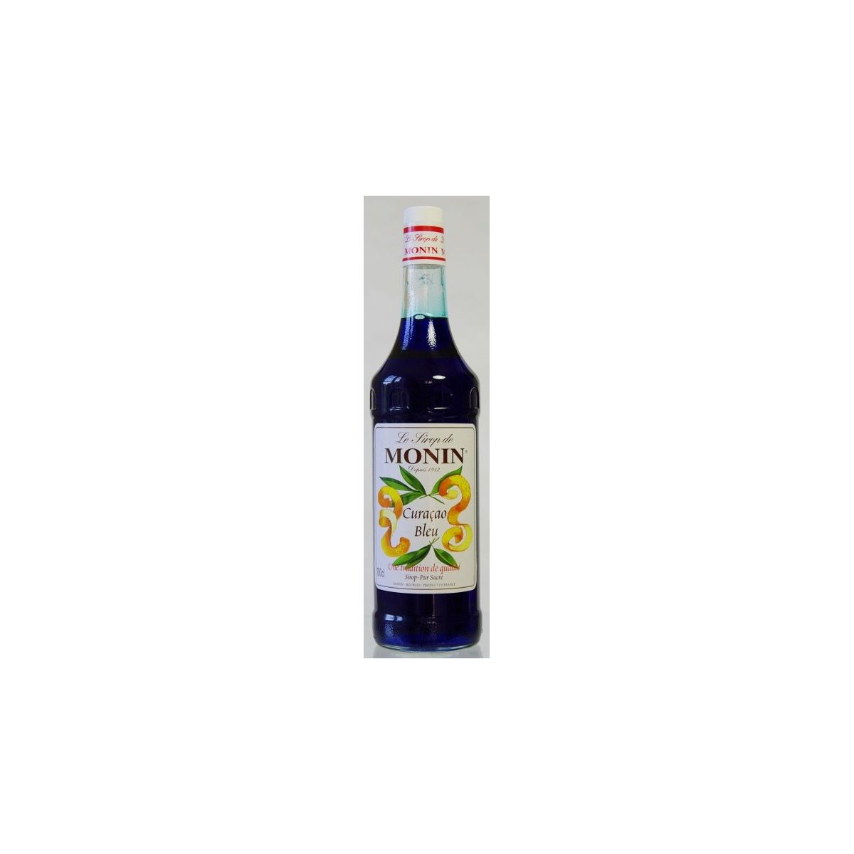 Monin Curacao blue - pomerančový sirup 1l