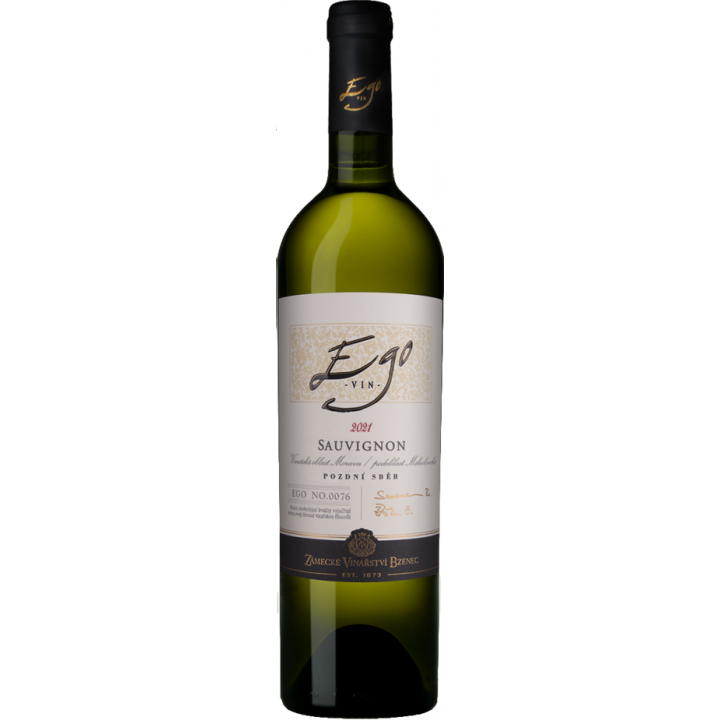 Sauvignon EGO 0,75l pozdní sběr - Zámecké vinařství Bzenec