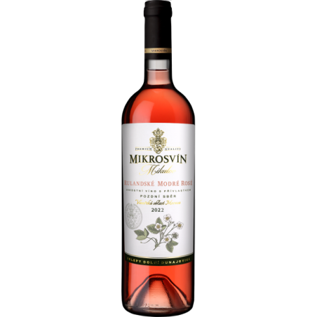 Rulandské modré rosé 0,75l pozdní sběr - Mikrosvín